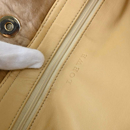Loewe Beige Mouton Anagram Tote Handbag