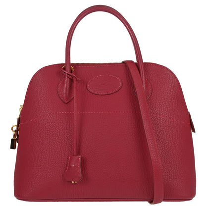 Hermes Rouge Garance Fjord Bolide 31 2way Shoulder Handbag