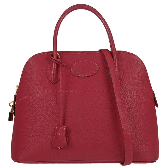 Hermes Rouge Garance Fjord Bolide 31 2way Shoulder Handbag