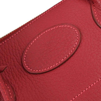 Hermes Rouge Garance Fjord Bolide 31 2way Shoulder Handbag