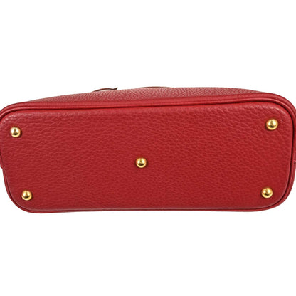 Hermes Rouge Garance Fjord Bolide 31 2way Shoulder Handbag