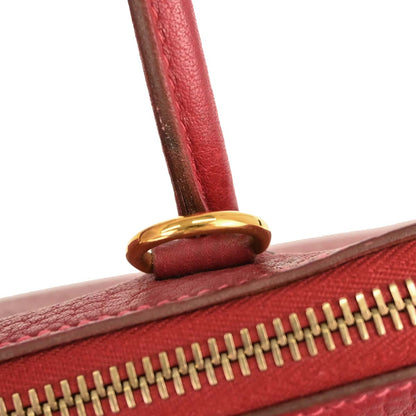 Hermes Rouge Garance Fjord Bolide 31 2way Shoulder Handbag