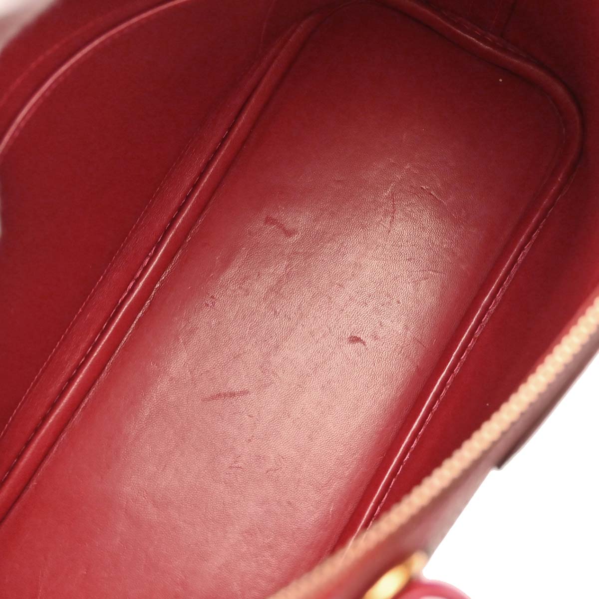 Hermes Rouge Garance Fjord Bolide 31 2way Shoulder Handbag