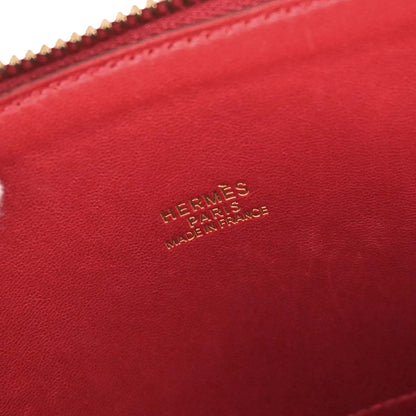 Hermes Rouge Garance Fjord Bolide 31 2way Shoulder Handbag