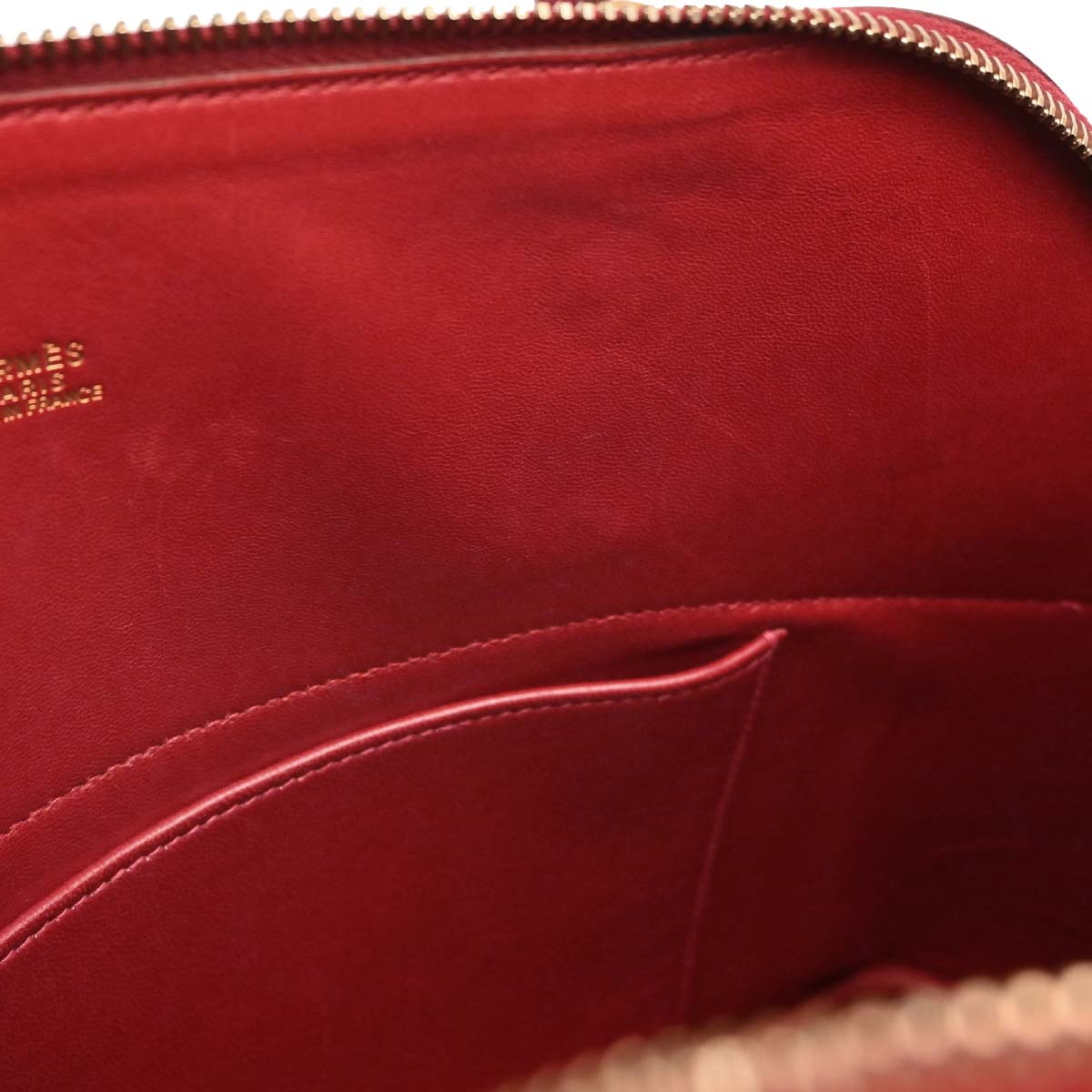 Hermes Rouge Garance Fjord Bolide 31 2way Shoulder Handbag