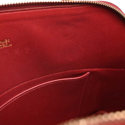 Hermes Rouge Garance Fjord Bolide 31 2way Shoulder Handbag