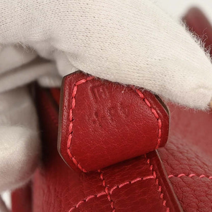 Hermes Rouge Garance Fjord Bolide 31 2way Shoulder Handbag