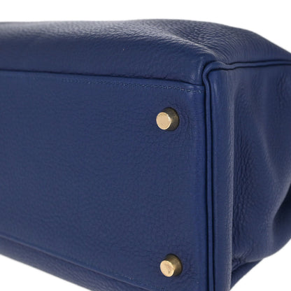 Hermes Blue Roy Togo Kelly 35 Retourne 2way Shoulder Handbag