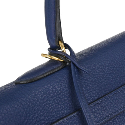 Hermes Blue Roy Togo Kelly 35 Retourne 2way Shoulder Handbag