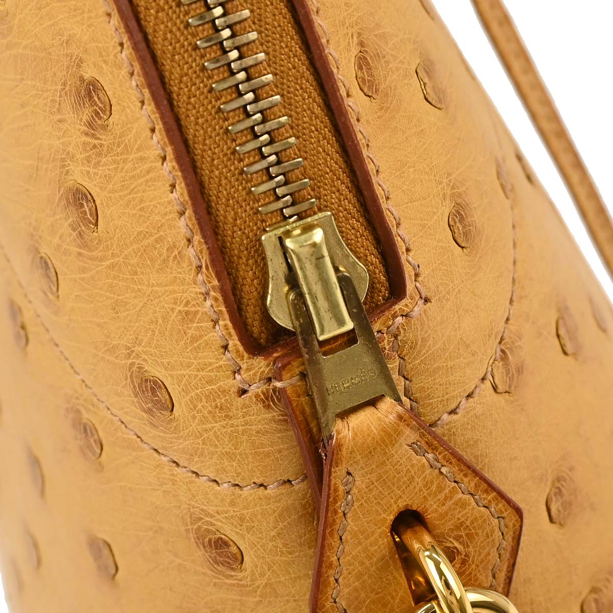 Hermes * Saffron Ostrich Bolide 31 2way Shoulder Handbag