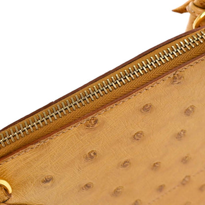 Hermes * Saffron Ostrich Bolide 31 2way Shoulder Handbag