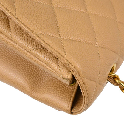Chanel Beige Caviar Skin Handbag