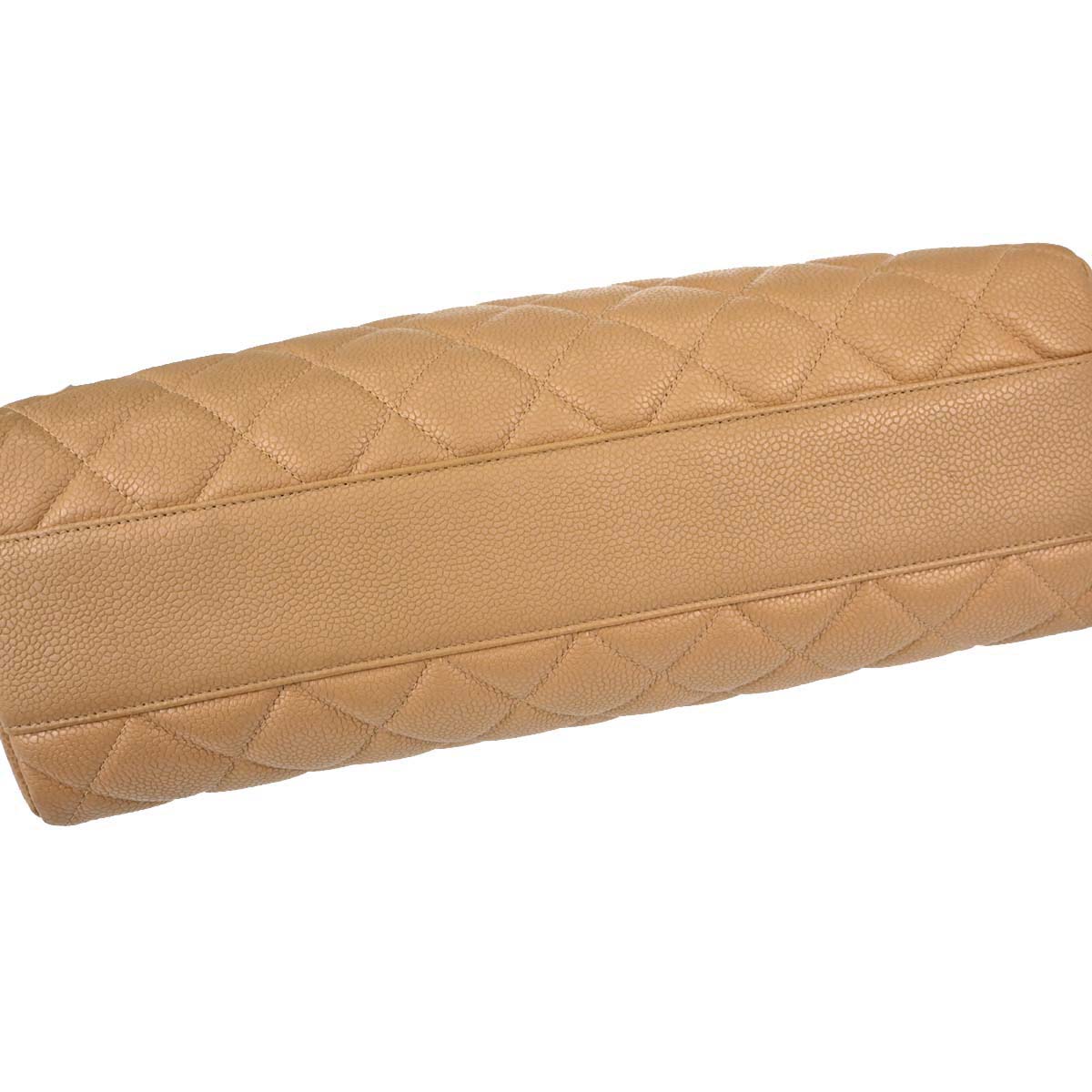 Chanel Beige Caviar Skin Handbag