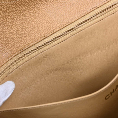 Chanel Beige Caviar Skin Handbag