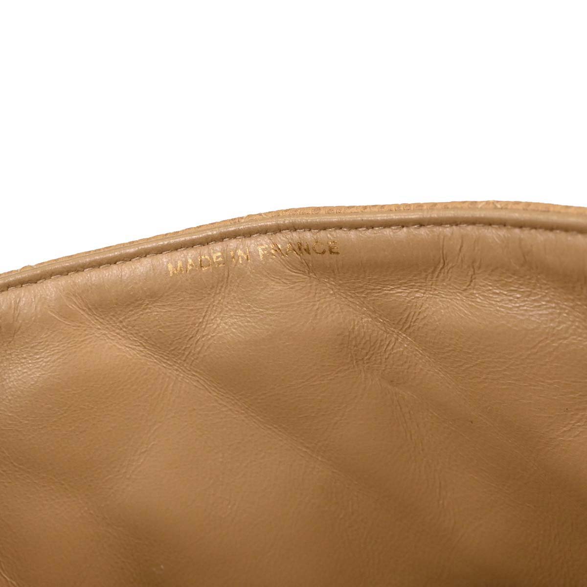 Chanel Beige Caviar Skin Handbag