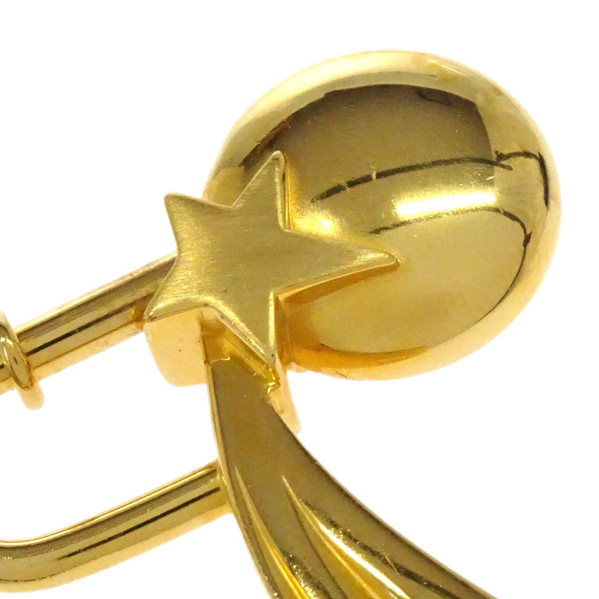 Hermes 1999 Shooting Star Cadena Padlock Bag Charm Gold Small Good