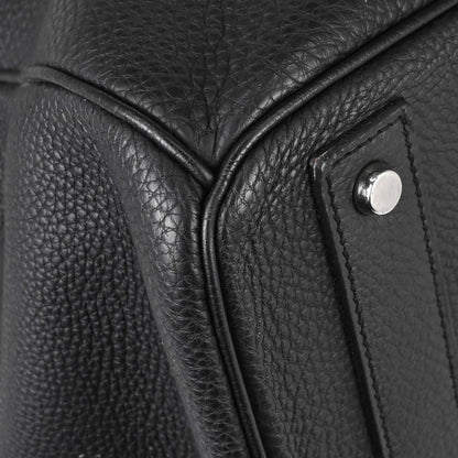 Hermes Black Togo HAC Haut a Courroies 50 Handbag