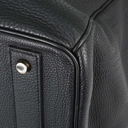 Hermes Black Togo HAC Haut a Courroies 50 Handbag