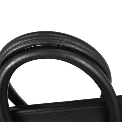 Hermes Black Togo HAC Haut a Courroies 50 Handbag