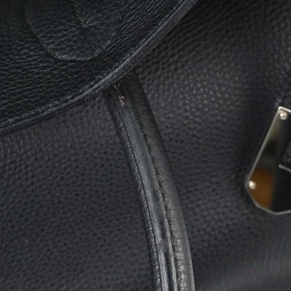 Hermes Black Togo HAC Haut a Courroies 50 Handbag