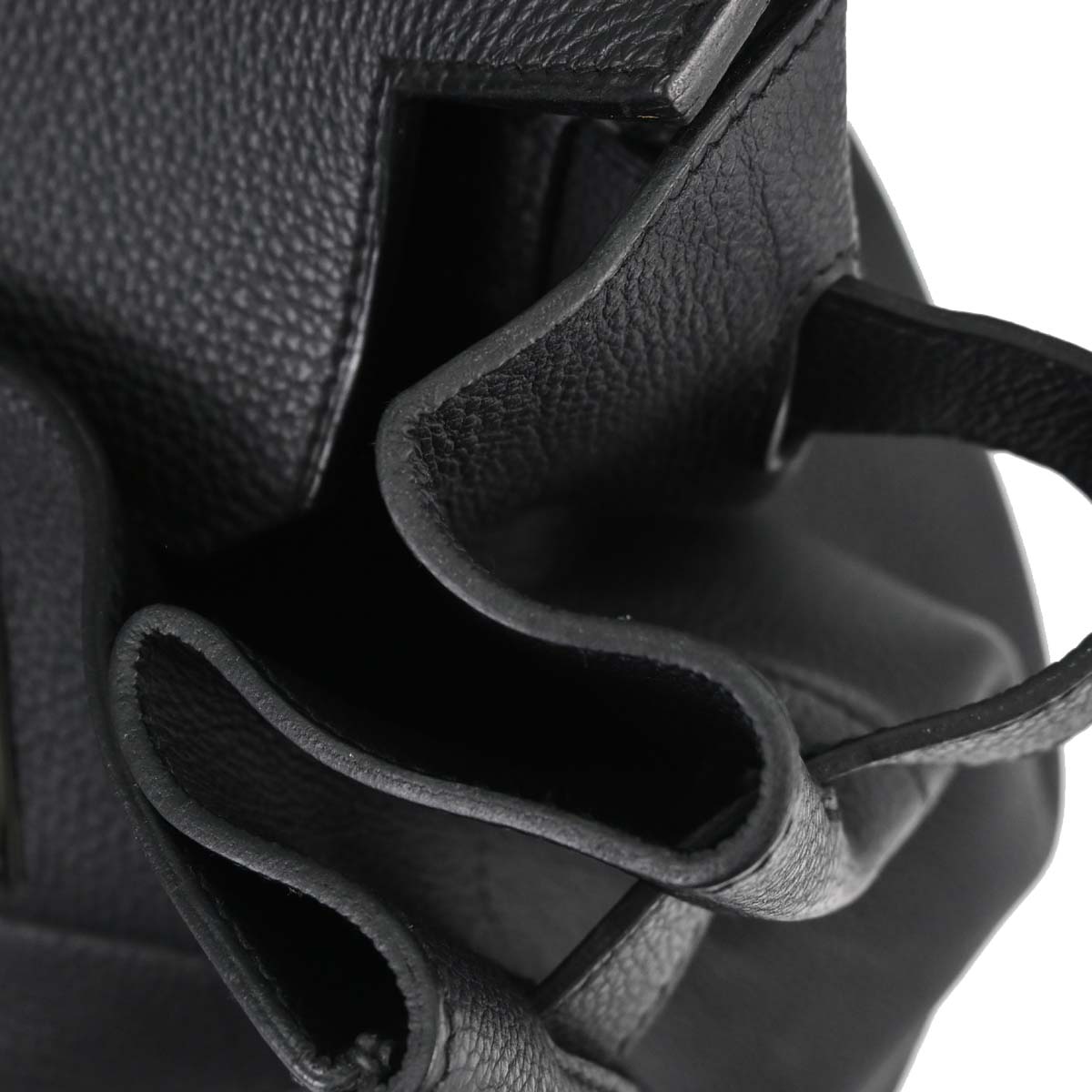 Hermes Black Togo HAC Haut a Courroies 50 Handbag