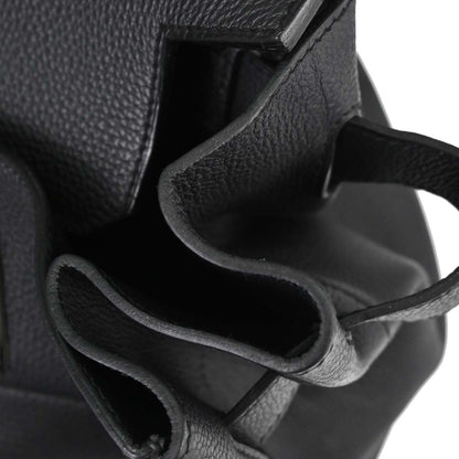 Hermes Black Togo HAC Haut a Courroies 50 Handbag