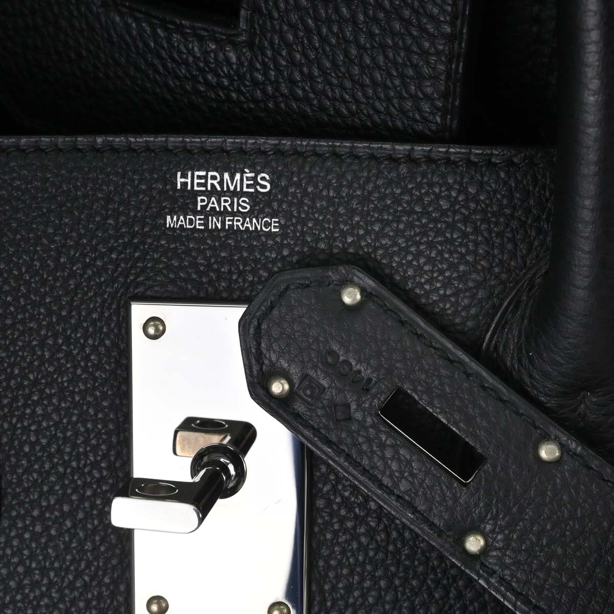 Hermes Black Togo HAC Haut a Courroies 50 Handbag