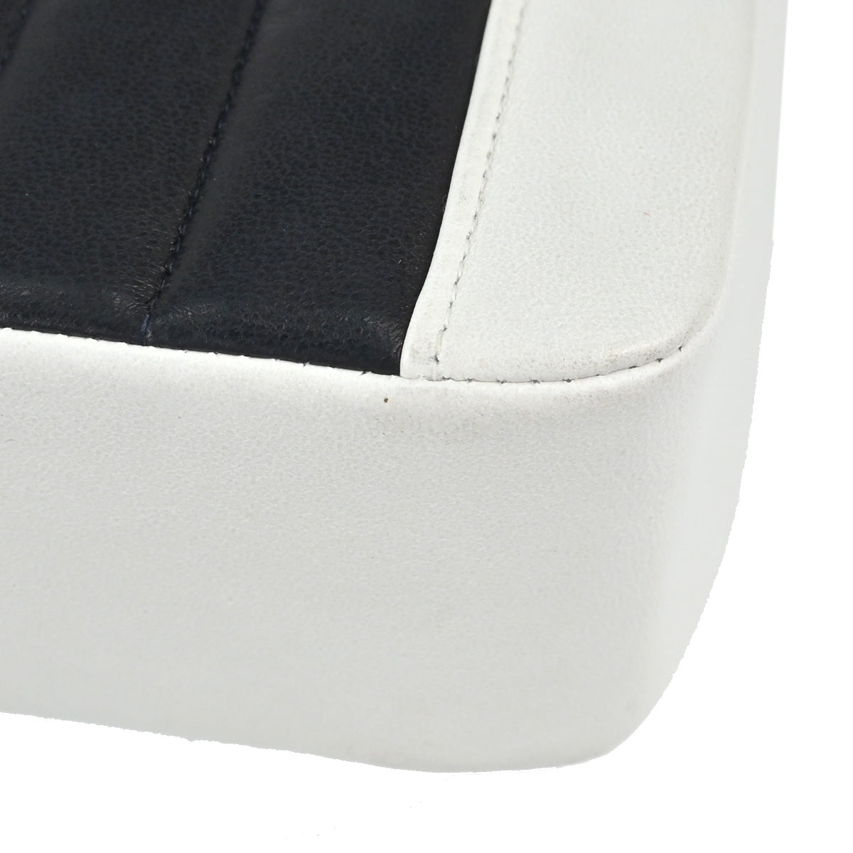 Chanel Navy White Lambskin Mademoiselle Shoulder Bag