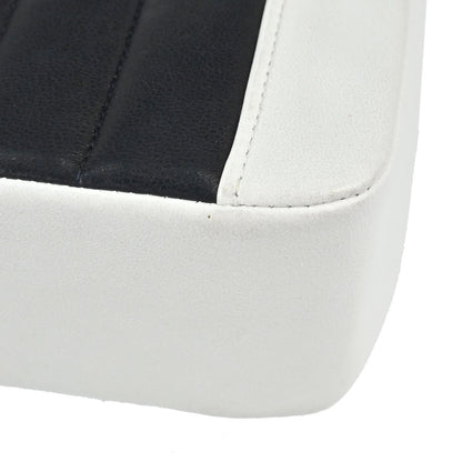 Chanel Navy White Lambskin Mademoiselle Shoulder Bag