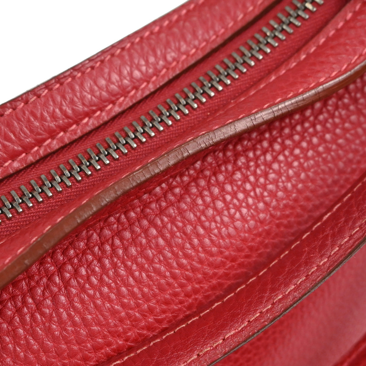 Hermes Rouge Garance Togo Caporal Handbag