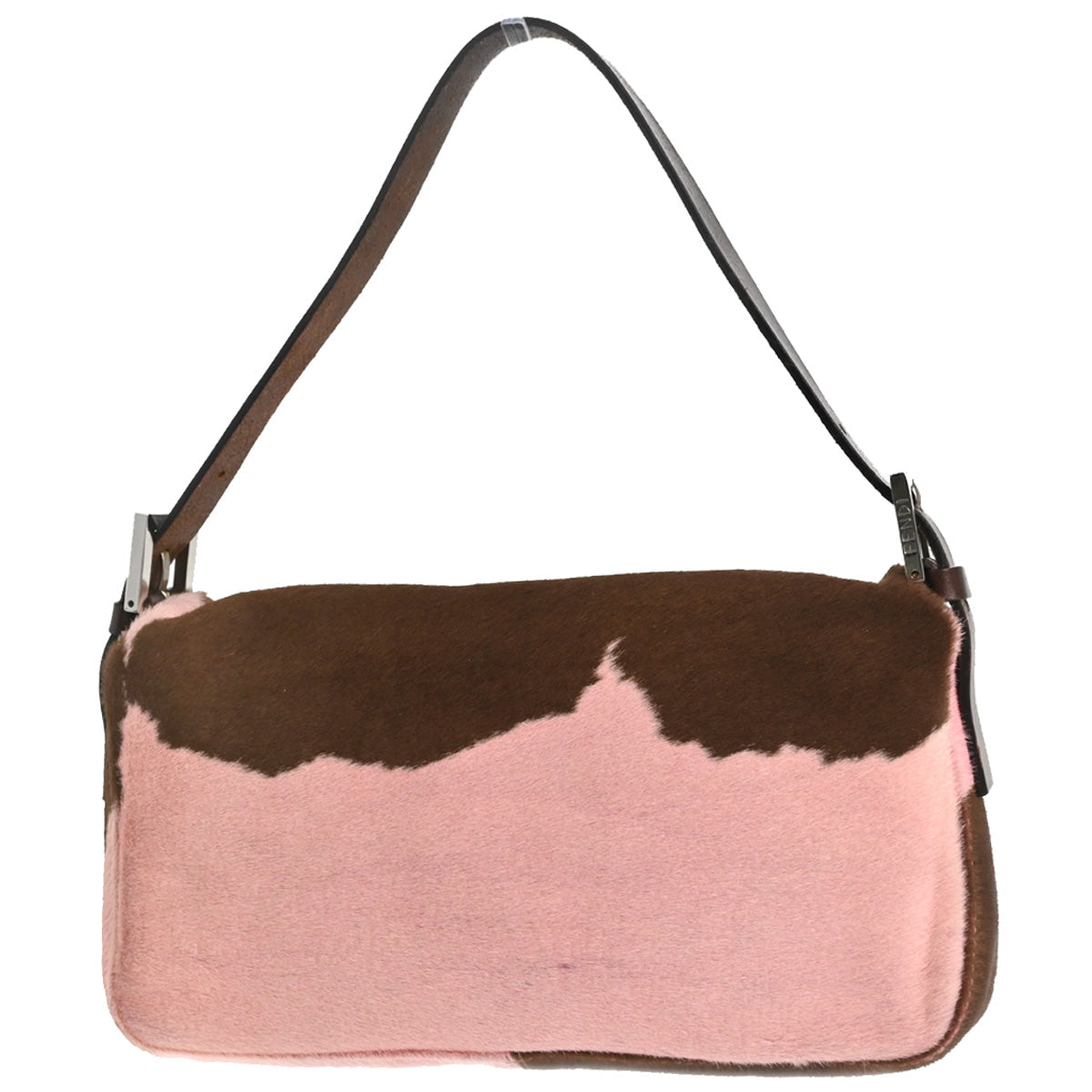 Fendi Cow Print Pony Hair Baguette Bag