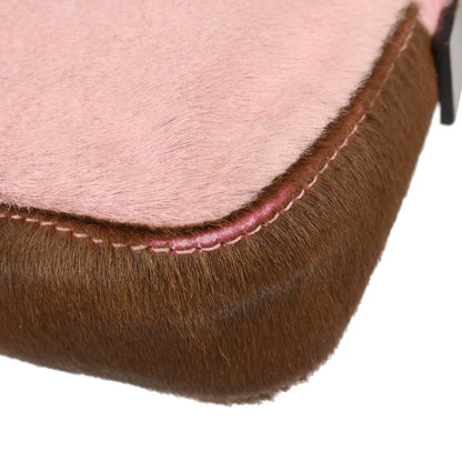 Fendi Cow Print Pony Hair Baguette Bag