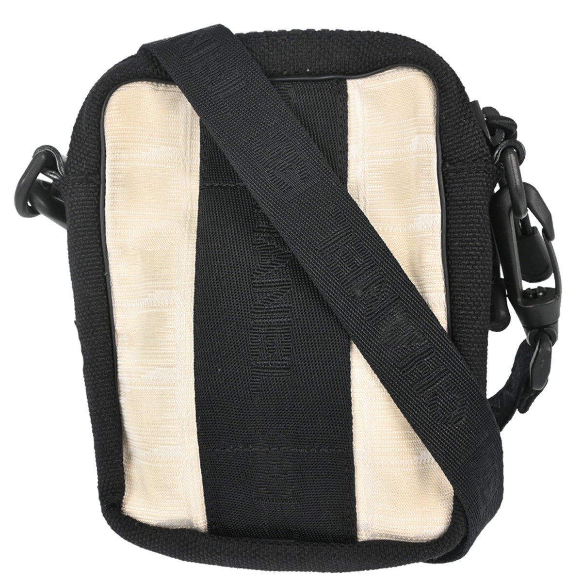 Chanel White Jacquard Nylon Travel Line Shoulder Bag