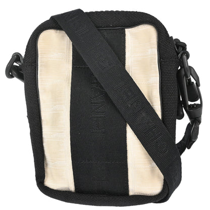 Chanel White Jacquard Nylon Travel Line Shoulder Bag