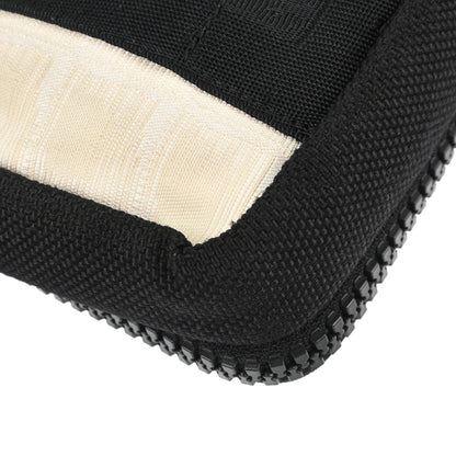 Chanel White Jacquard Nylon Travel Line Shoulder Bag