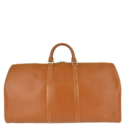 Louis Vuitton Brown Epi Keepall 55 Travel Handbag M42958