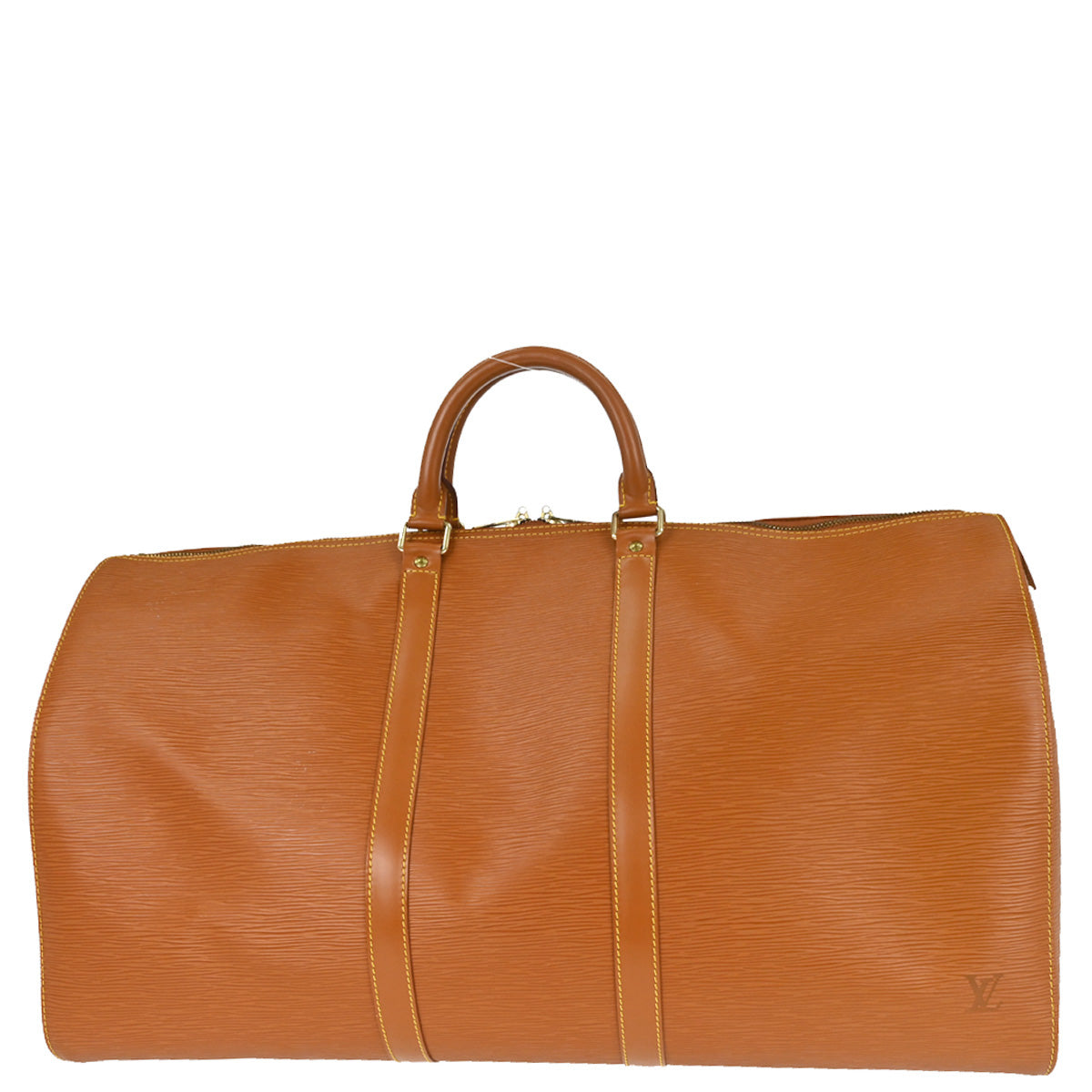 Louis Vuitton Brown Epi Keepall 55 Travel Handbag M42958