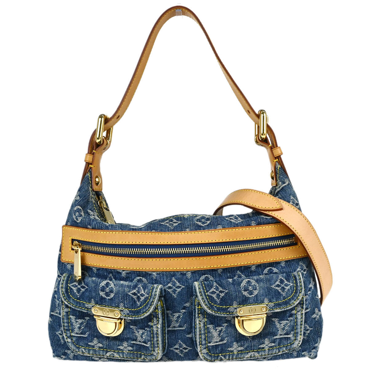 Louis Vuitton Blue Monogram Denim Baggy PM Shoulder Bag M95049