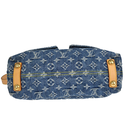 Louis Vuitton Blue Monogram Denim Baggy PM Shoulder Bag M95049