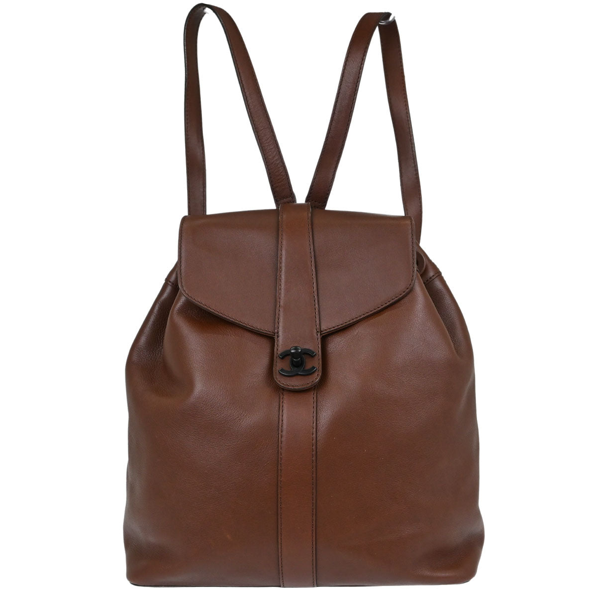 Chanel Brown Lambskin Backpack