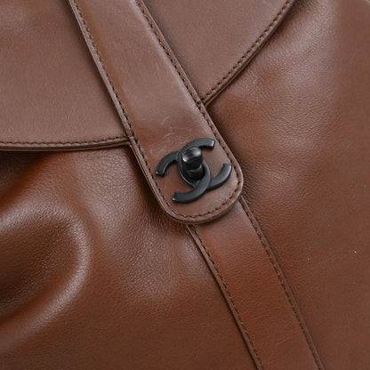 Chanel Brown Lambskin Backpack