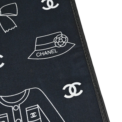 Chanel Navy Canvas Icon Tote Handbag