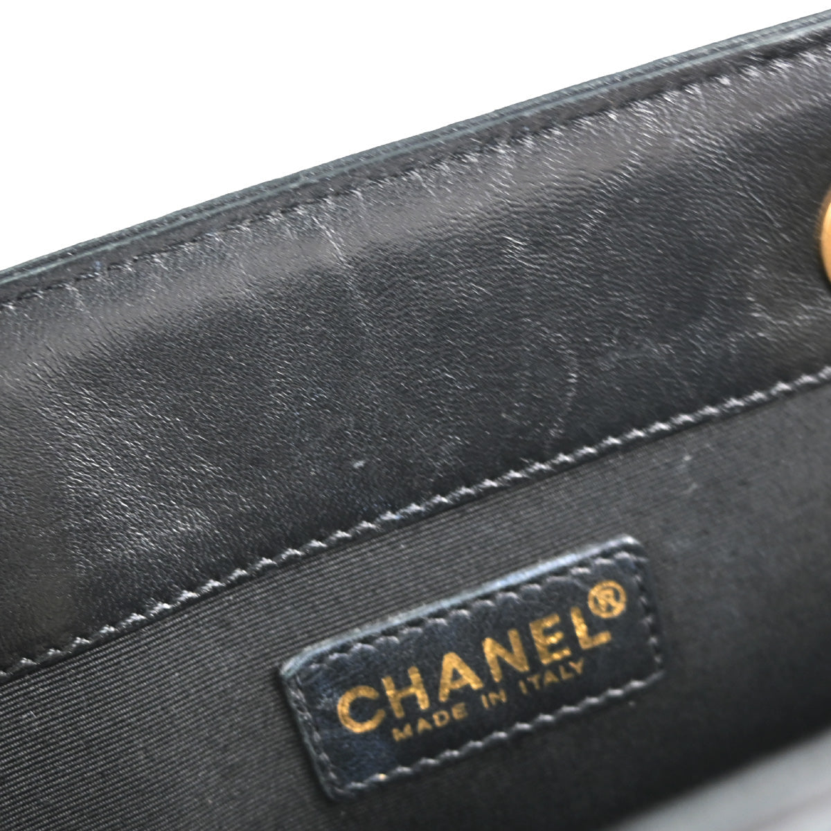 Chanel Navy Canvas Icon Tote Handbag
