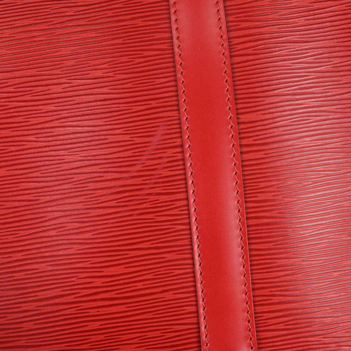 Louis Vuitton Red Epi Keepall 50 Travel Handbag M42967