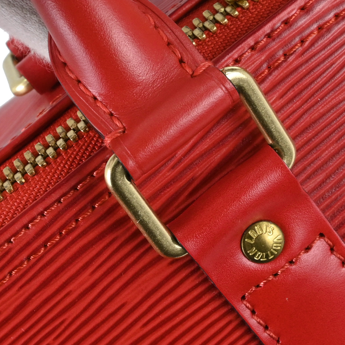 Louis Vuitton Red Epi Keepall 50 Travel Handbag M42967