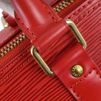 Louis Vuitton Red Epi Keepall 50 Travel Handbag M42967