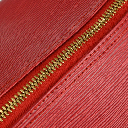 Louis Vuitton Red Epi Keepall 50 Travel Handbag M42967