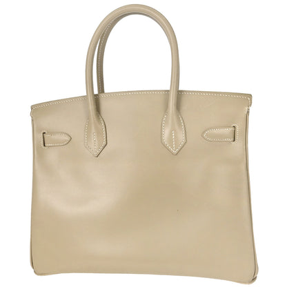 Hermes Beige Box Calf Birkin 30 Handbag