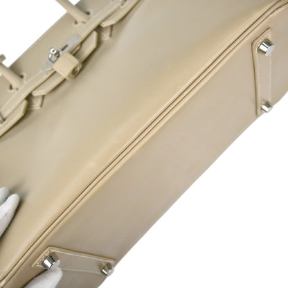 Hermes Beige Box Calf Birkin 30 Handbag