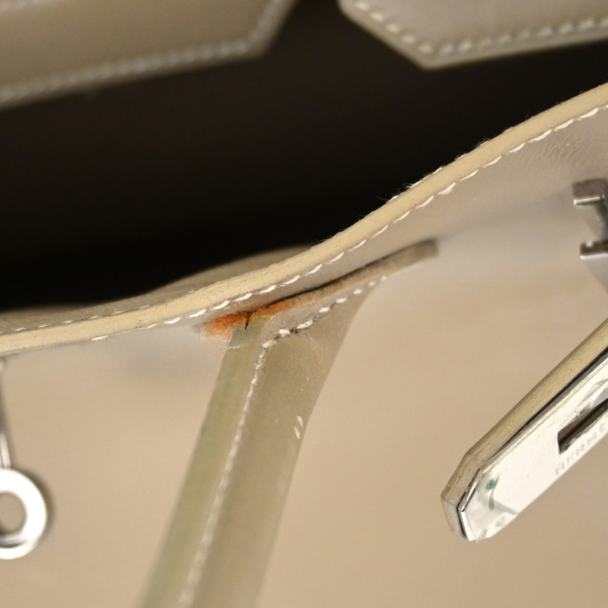 Hermes Beige Box Calf Birkin 30 Handbag